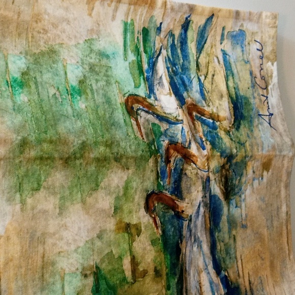 April Cornell Ducks And Ducklings Cotton Tea Towel - Picture 2 of 3